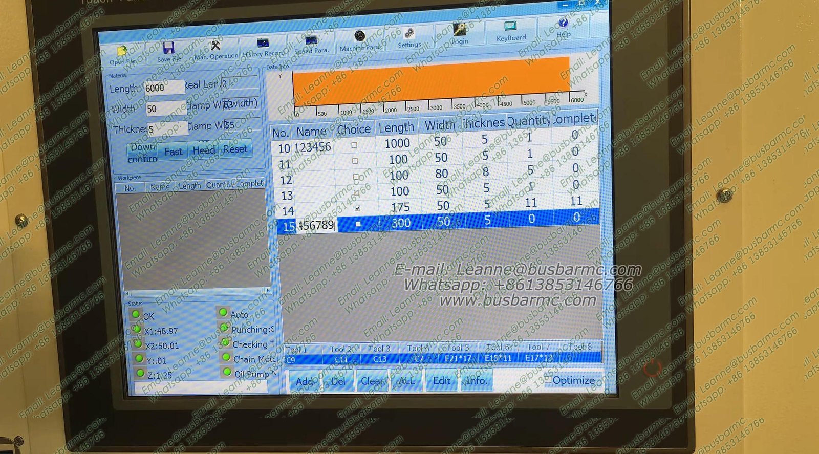 Industrial dot peen marking machine for electrical busbars