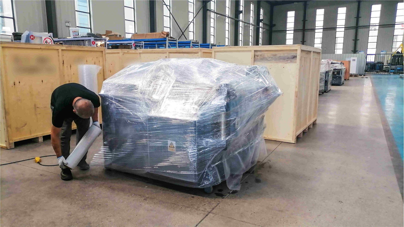 copper busbar processing machine packing and shipping