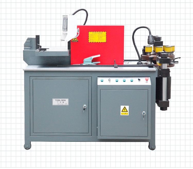 Double decker busbar machine punching unit