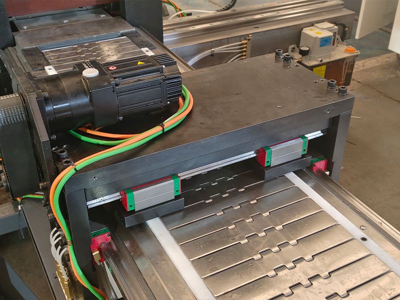 Finished copper busbar with holes